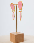 Modern Muse Baby Pink Statement Earrings