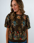 Memory Lane Floral Embroidered Top