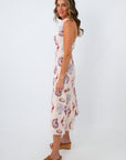 seashell print white summer cotton dress