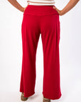 Free People Deep Cherry Staycation Lounge Pants