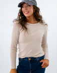 Z Supply Soft Ecru Arlet Mini Thermal Top