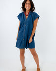 Z Supply Twilight Blue Shellbound Twill Dress
