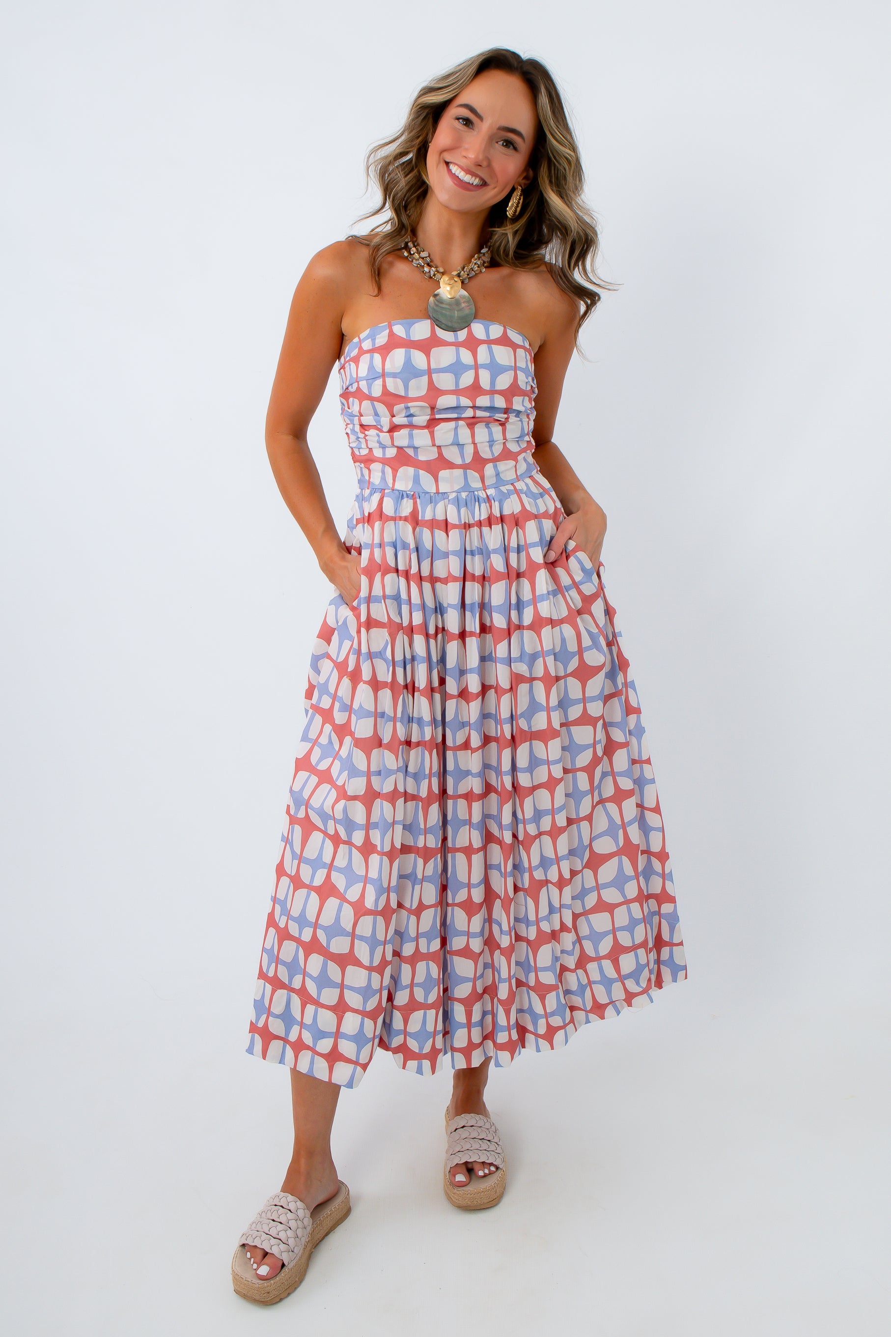 blue and orange midi dress Buy Girl In Mind Blue Havanaa Orange Multi Midi Dress from Next Argentina