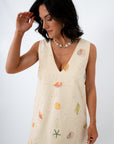 Coastline Romance Beach Patterned Shift Dress