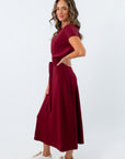 Soft, cloud-like fabric maxi dress for game day, Spanx Air Essentials dress, University of south carolina game day dress