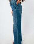 Daze Denim New Indigo Far Out Wide Leg Jean