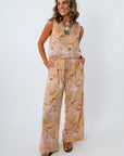 Scallop Seashell Wide Leg Pants and Matching tank for the ultimate vacation look