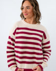 Cherry Cola Stripe Sweater