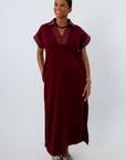 Gamecock Glam Collared Knit Midi Dress
