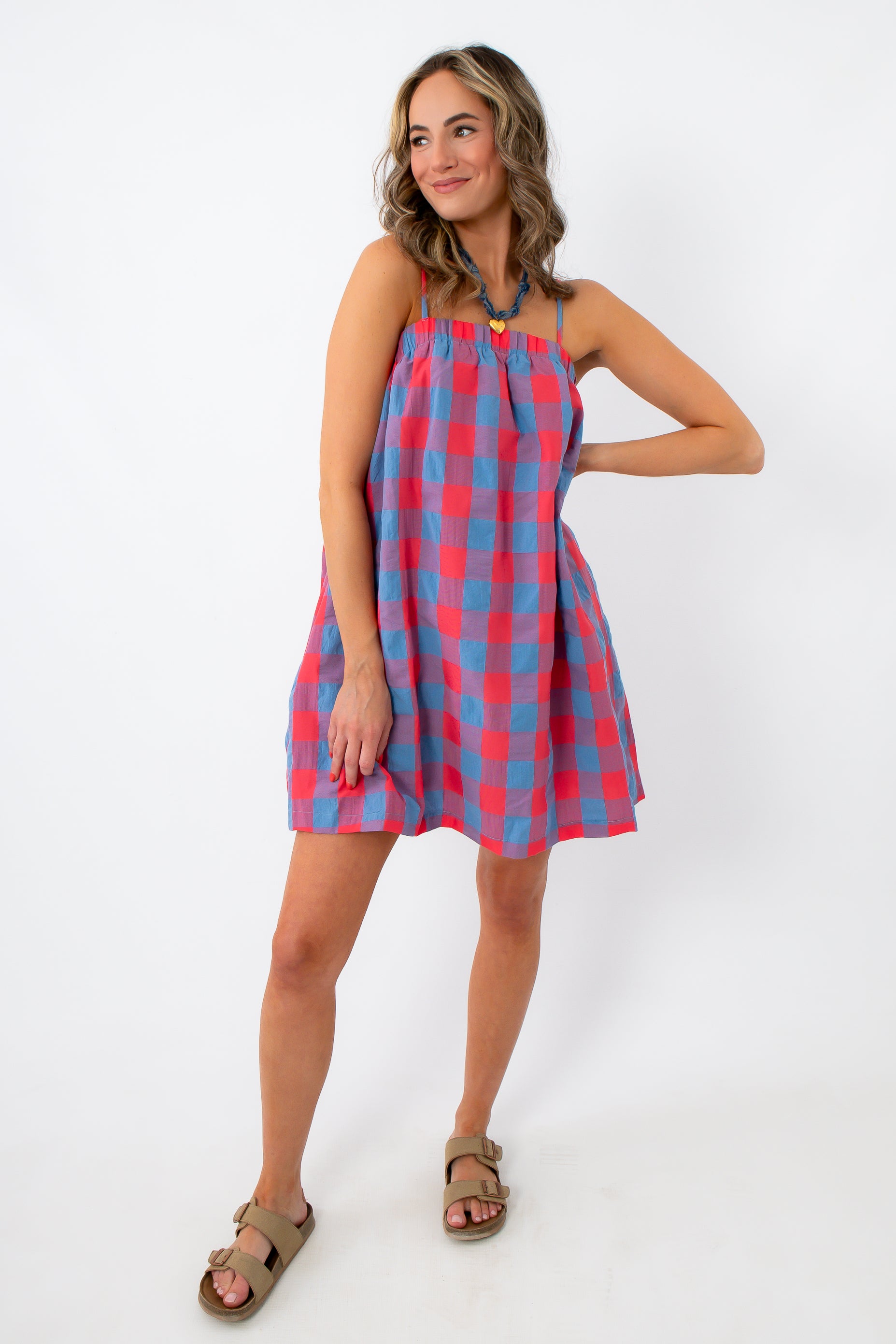 Americana Babe Plaid Mini Dress