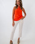 Sleeveless summer top for stadiums, game day outfit, Clemson game day, Syracuse game day, Auburn game day