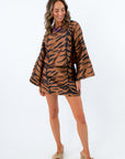 Drew Tiger Print Boxy Top