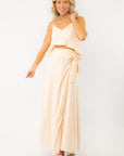 Z Supply Sandshell Salerno Wrap Midi Skirt