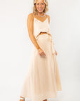 Z Supply Sandshell Salerno Wrap Midi Skirt
