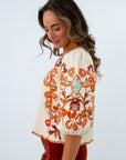 Thanksgiving outfit inspo fall blouse, cream blouse, suede blouse, blouse for thanksgiving