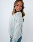 Lightweight long sleeve striped sweater for fall, fall sweaters, long sleeve top for fall