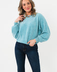 Cloud 9 Blue Chenille Sweater