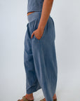 Comfy knit pants for school, comfy lounge pants, comfy blue pants for school