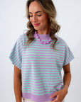 Lightweight short sleeve fall sweater, fall tops for school, fall workwear
