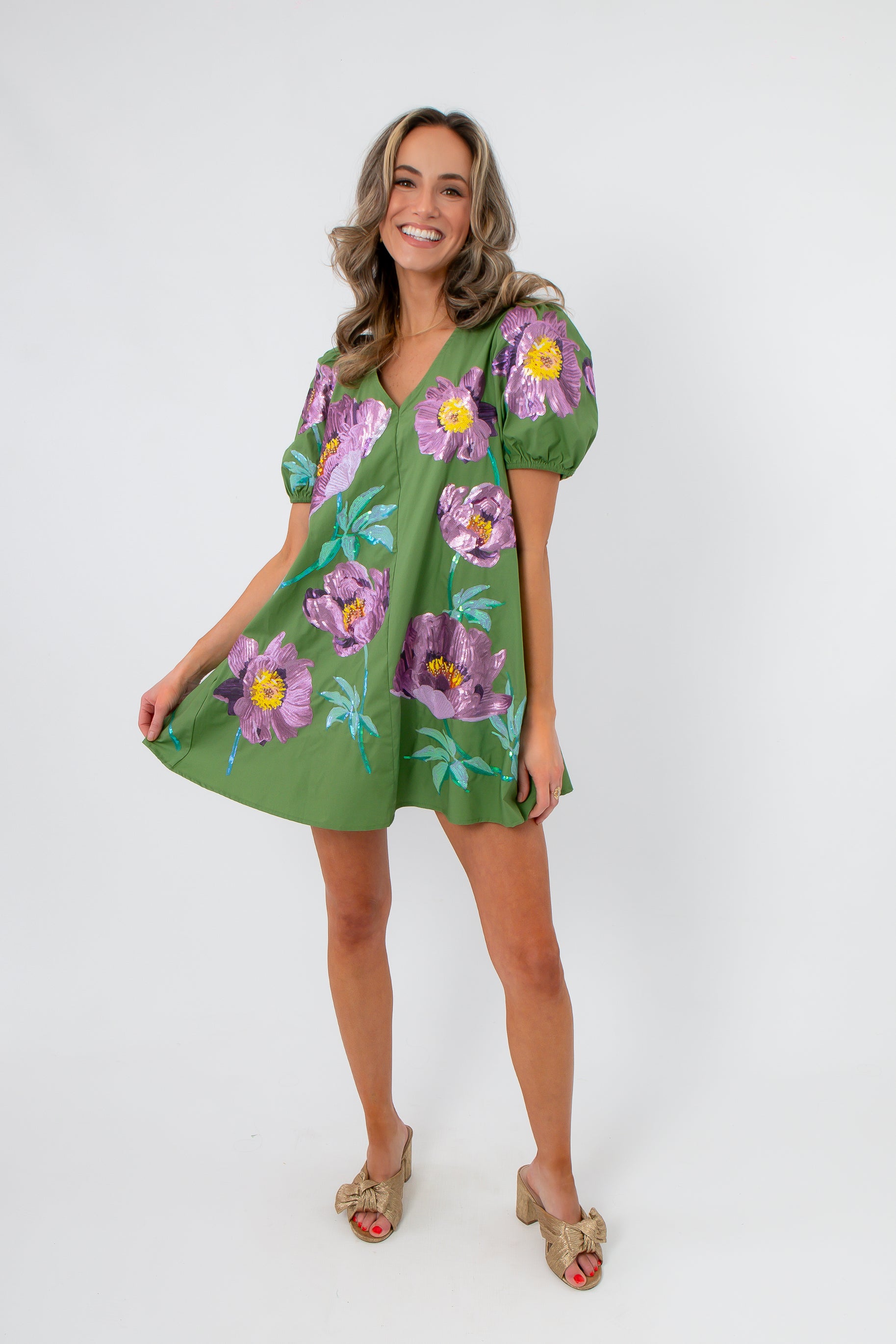 Queen of Sparkles Garden Bloom Floral Mini Dress | Derby Ready  L. Mae  Boutique