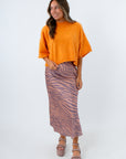 Soft knit cropped sweater for stylish fall outfits, Effortlessly cool fall crop sweater for casual days