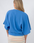 Ultramarine Glow Oversized Tee back view