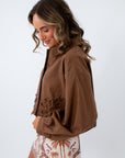 Lightweight autumn jacket, lightweight jacket for fall, neutral fall jacket, brown jacket for fall