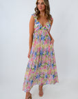 MinkPink Watercolor Floral Celina Maxi Dress