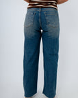 Relaxed fit jeans, medium wash jeans, straight leg jeans for fall