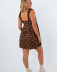Neutral game day dress, country concert dress, fall dresses, fall mini dress