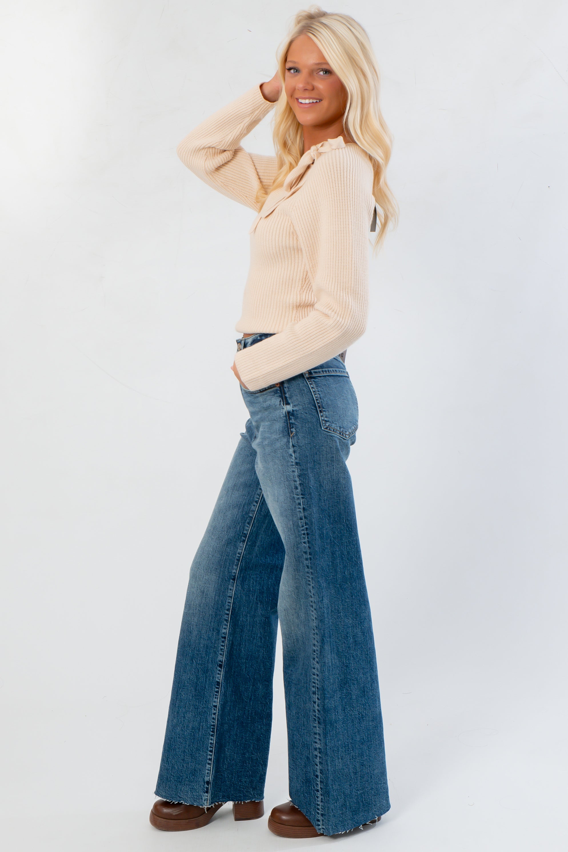 Daze Stunner Far Out Wide Leg Jean