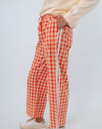 Howard Orange Gingham Pants