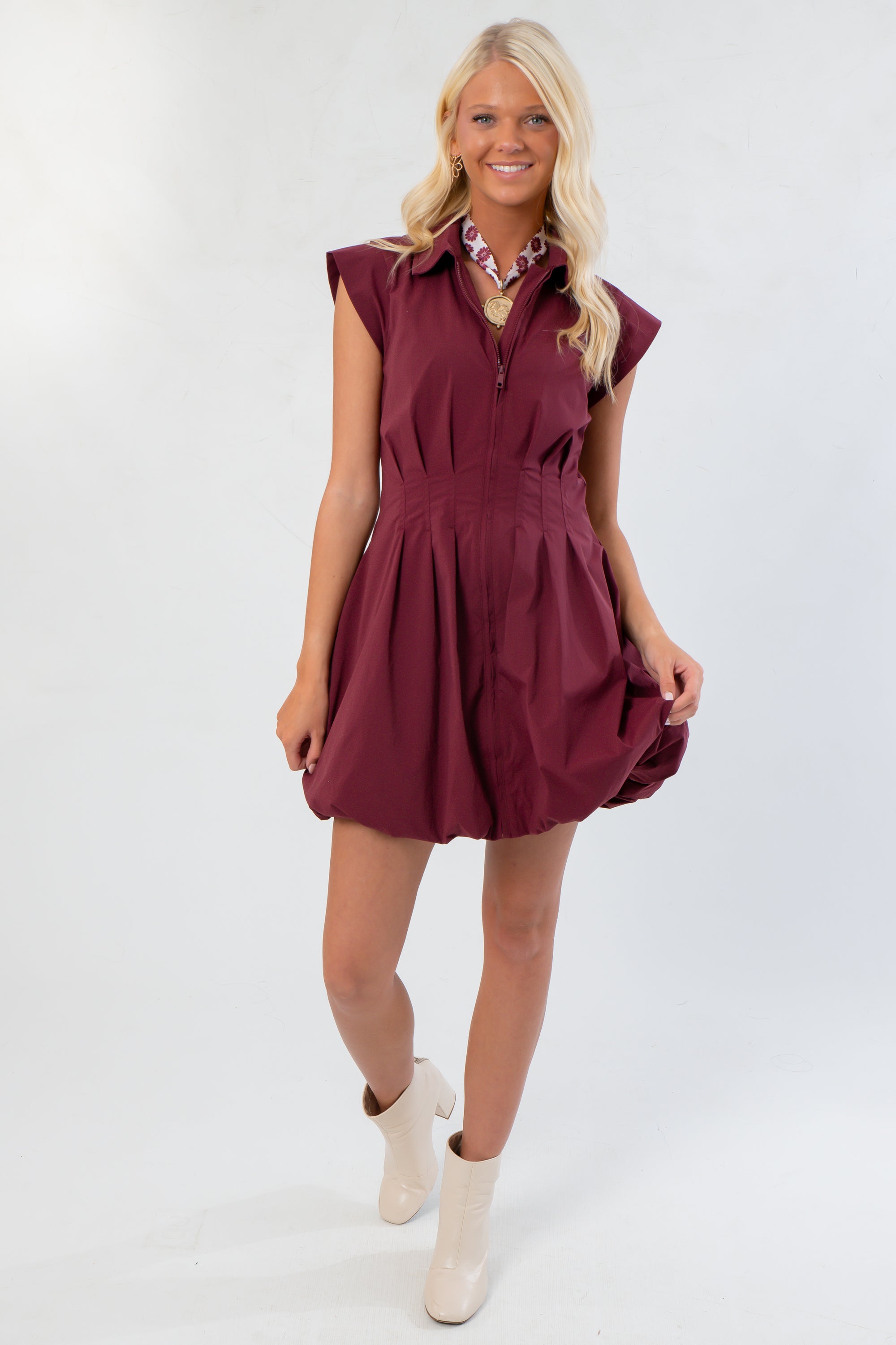 Steve Madden Wine Dyanne Dress