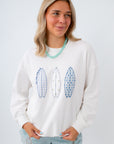 trendy patchwork sweatshirt for summer