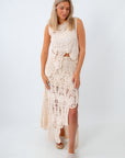 Calypso Cream Asymmetrical Crochet Set