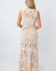 Calypso Cream Asymmetrical Crochet Set
