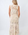 Calypso Cream Asymmetrical Crochet Set