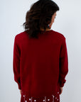 Game Day Garnet Knit Sweater