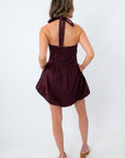 Steve Madden Chocolate Dianna Halter Dress