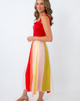 multicolor office ready midi skirt for summer