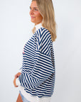 flag mockneck summer sweatshirt