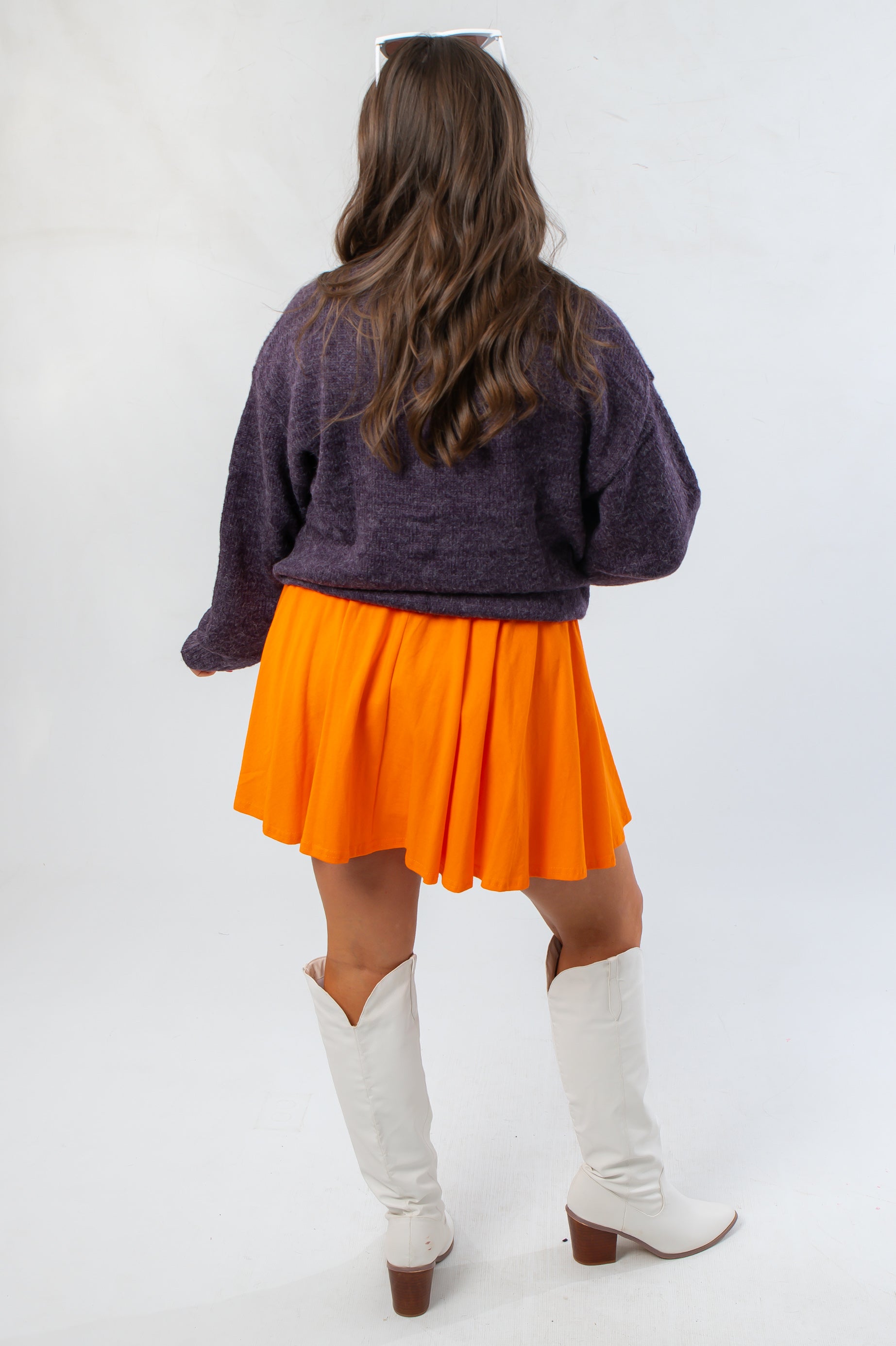 Clemson Varsity Purple Turtleneck Sweater