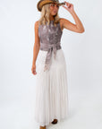 Free People Ivory Raven Maxi Skirt