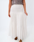 Free People Ivory Raven Maxi Skirt convertible skirt to dress