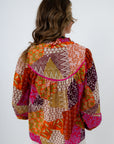 Lightweight cotton blouse, 100% cotton blouse, lightweight colorful blouse