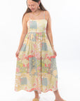 MinkPink Aurora Strappy Patchwork Midi Dress