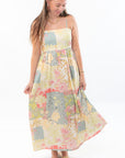 MinkPink Aurora Strappy Patchwork Midi Dress