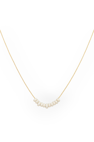 Dainty Rice Bead Necklace-Golden Stella-L. Mae Boutique