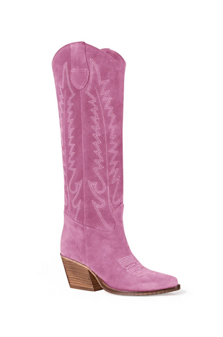Dallas Rosa Pink Cowboy Boot-Kali Shoes-L. Mae Boutique