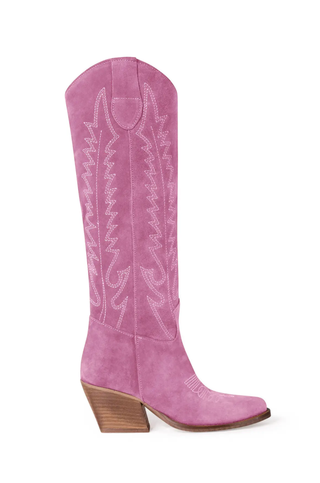 Dallas Rosa Pink Cowboy Boot-Kali Shoes-L. Mae Boutique